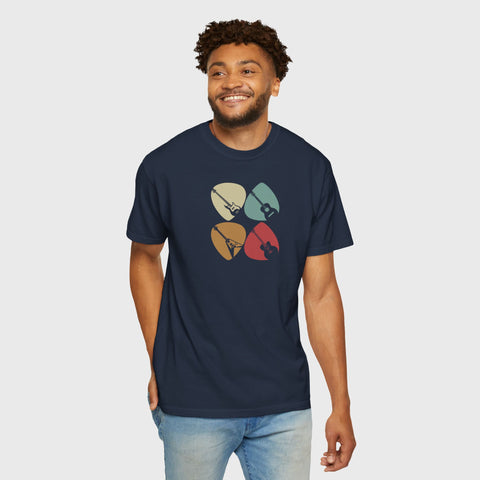 Guitar Picks - Unisex music tee