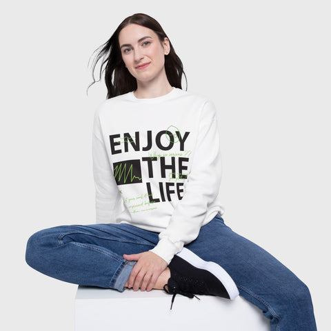 Enjoy the Life - Drop Shoulder Sweatshirt