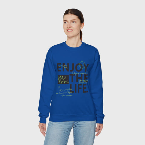 Enjoy the Life - Heavy Blend™ Crewneck Sweatshirt