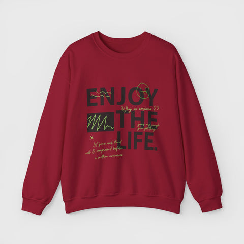Enjoy the Life - Heavy Blend™ Crewneck Sweatshirt
