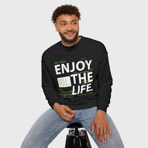 Enjoy the Life - Drop Shoulder Sweatshirt