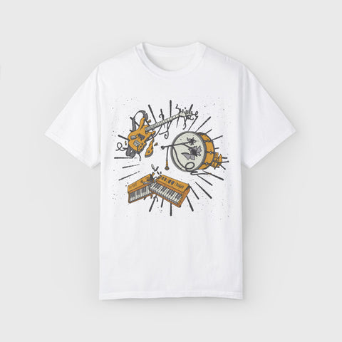 Broken Instruments - Unisex music tee