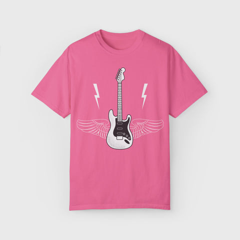 Guitar with Wings - Unisex music tee