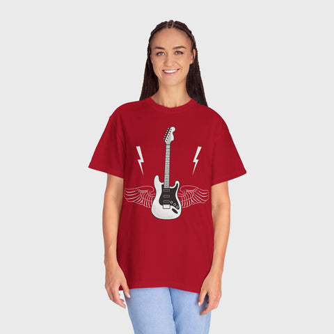 Guitar with Wings - Unisex music tee