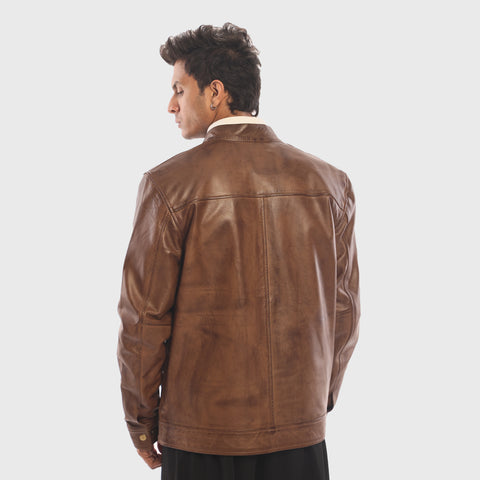 The Cafe Racer - Men's Leather Jacket