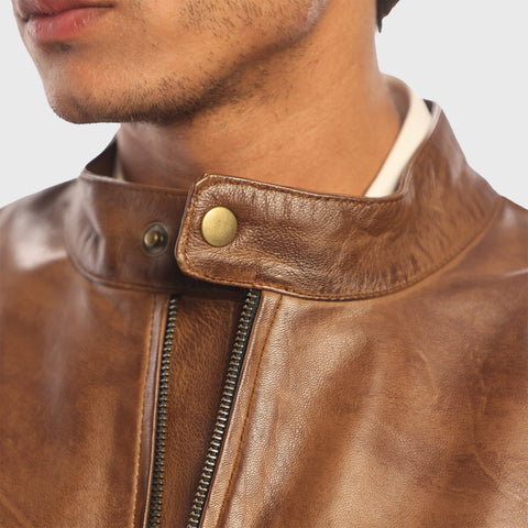 The Cafe Racer - Men's Leather Jacket