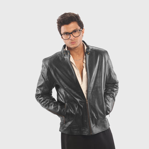 The Racer - Men's Leather Jacket