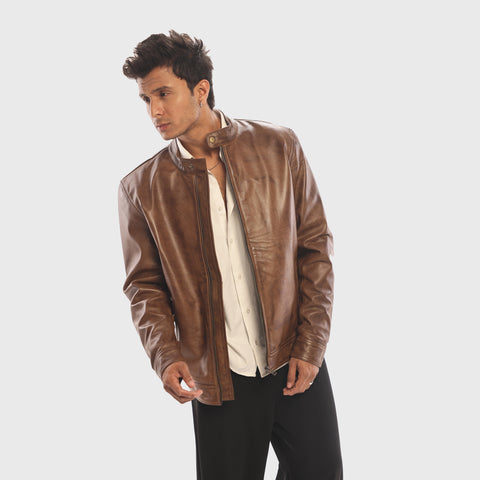 The Cafe Racer - Men's Leather Jacket