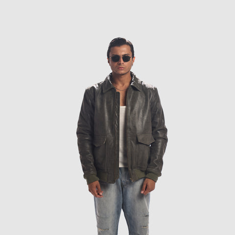 The Falcon - Men's Leather Jacket