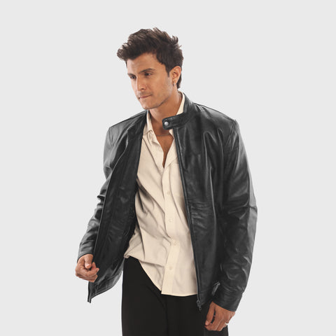 The Cafe Racer - Men's Leather Jacket