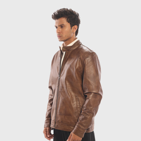 The Cafe Racer - Men's Leather Jacket