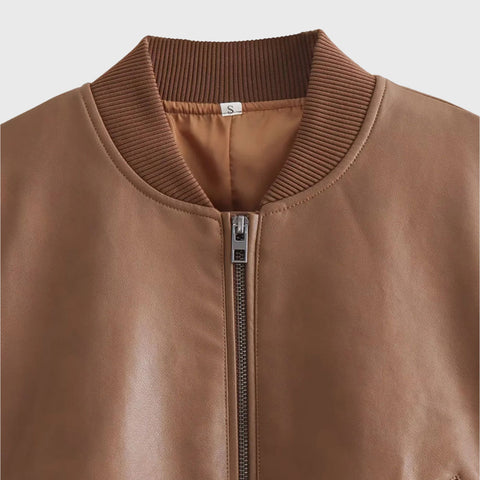 The Bomber - Women's Leather Jacket