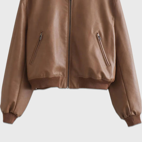 The Bomber - Women's Leather Jacket
