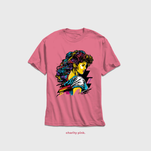 80s Vintage Girl - Crew Neck Tee