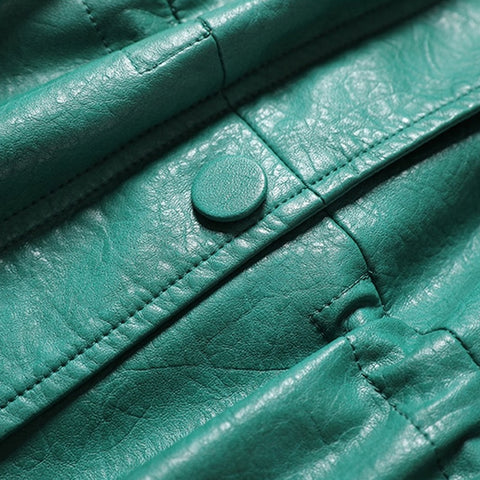 The Drawstring - Women's Leather Jacket