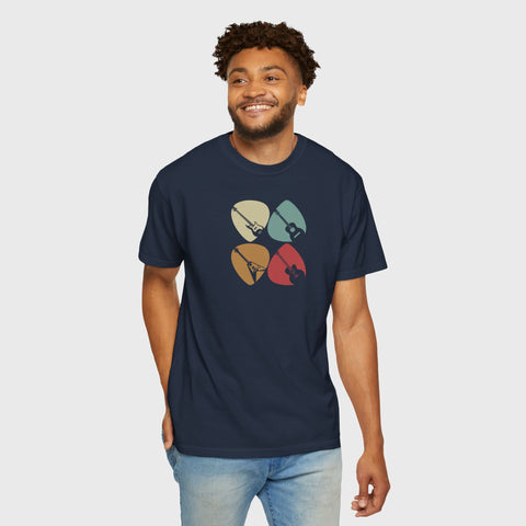 Guitar Picks - Unisex music tee