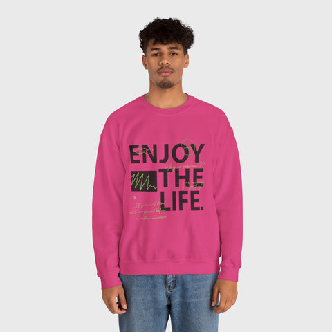 Enjoy the Life - Heavy Blend™ Crewneck Sweatshirt