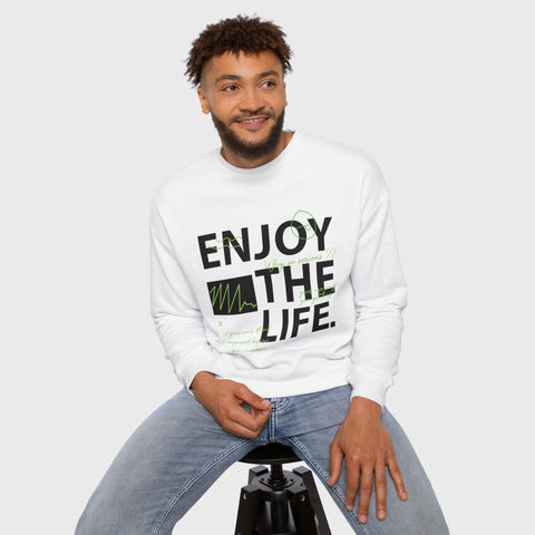 Enjoy the Life - Drop Shoulder Sweatshirt