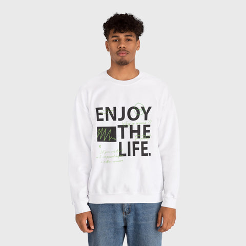 Enjoy the Life - Heavy Blend™ Crewneck Sweatshirt