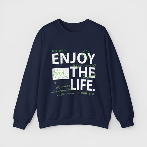 Enjoy the Life - Heavy Blend™ Crewneck Sweatshirt