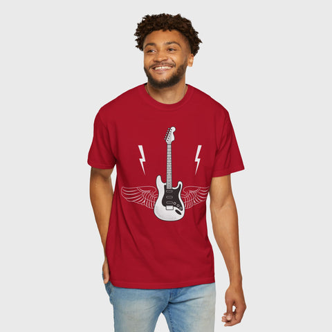 Guitar with Wings - Unisex music tee