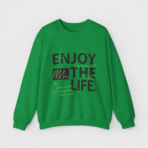 Enjoy the Life - Heavy Blend™ Crewneck Sweatshirt