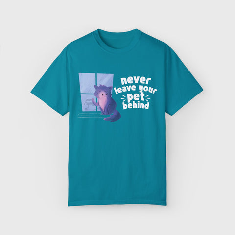 Never Leave the Cat - Garment Dyed Tee