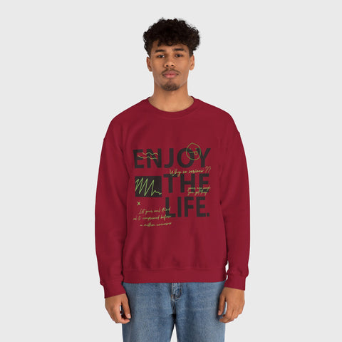 Enjoy the Life - Heavy Blend™ Crewneck Sweatshirt