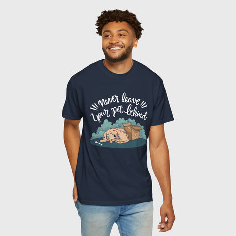 Never Leave the Pet Behind - Unisex pet tee