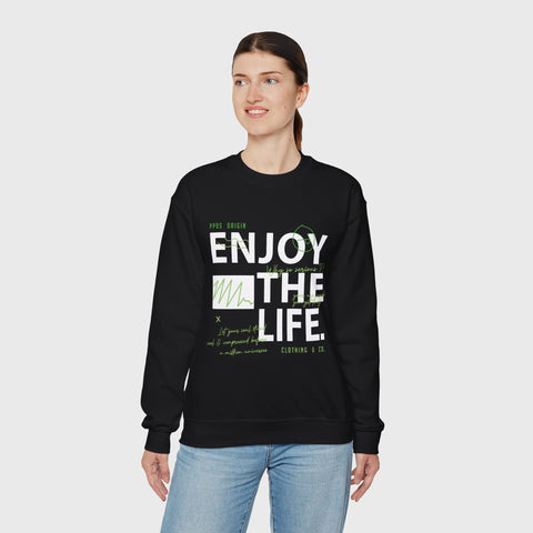 Enjoy the Life - Heavy Blend™ Crewneck Sweatshirt