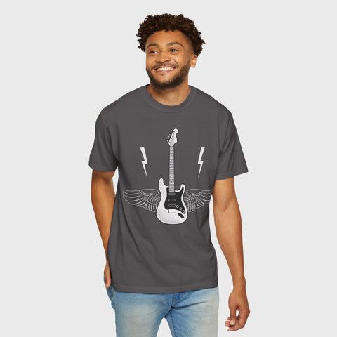 Guitar with Wings - Unisex music tee