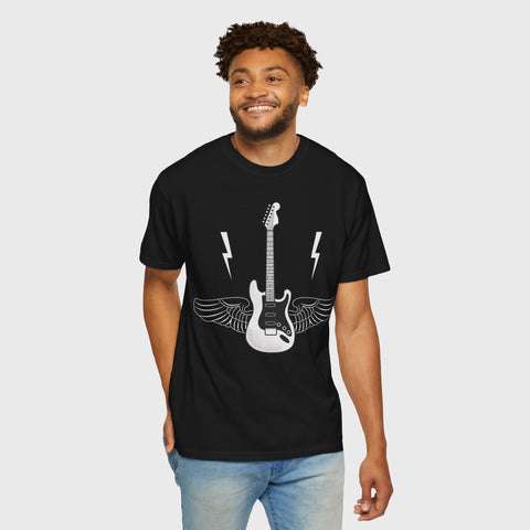 Guitar with Wings - Unisex music tee