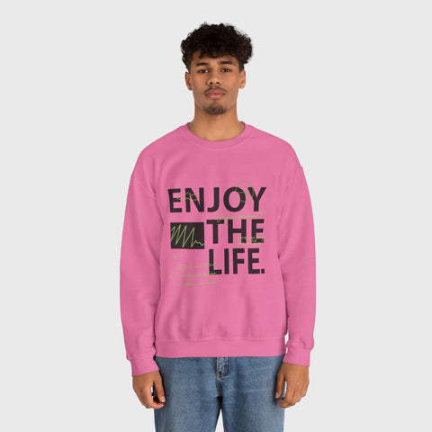 Enjoy the Life - Heavy Blend™ Crewneck Sweatshirt