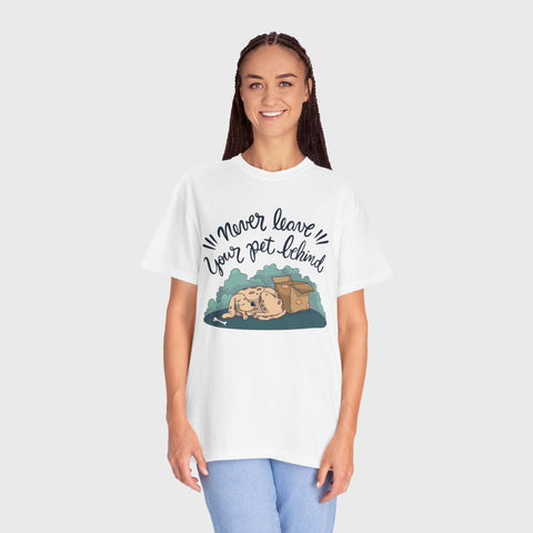 Never Leave the Pet Behind - Unisex pet tee