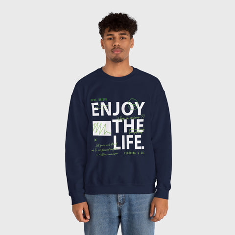 Enjoy the Life - Heavy Blend™ Crewneck Sweatshirt