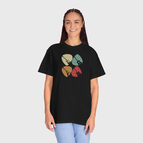 Guitar Picks - Unisex music tee