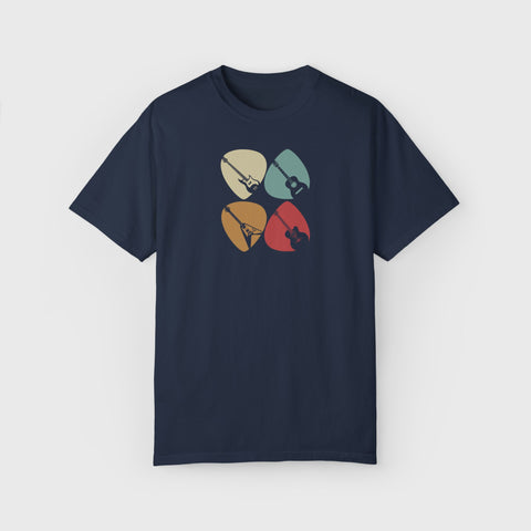 Guitar Picks - Unisex music tee