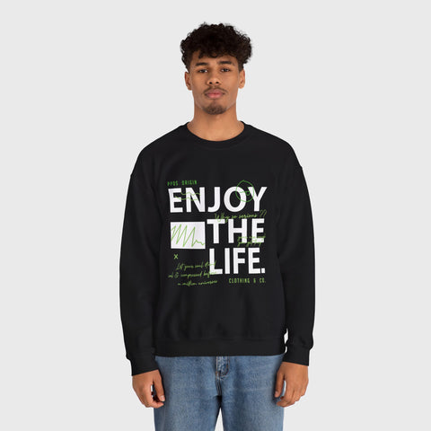 Enjoy the Life - Heavy Blend™ Crewneck Sweatshirt