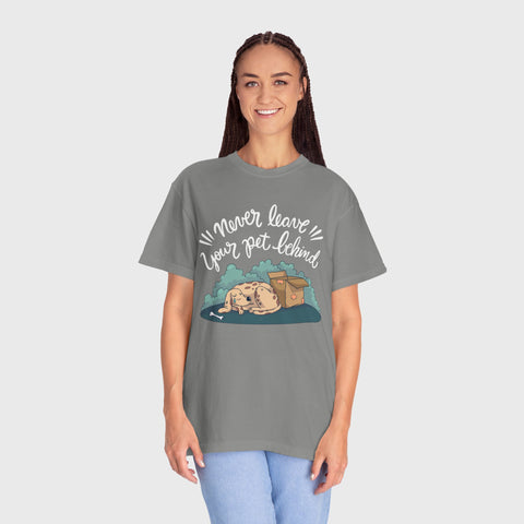 Never Leave the Pet Behind - Unisex pet tee