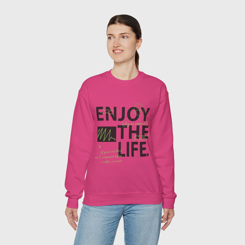 Enjoy the Life - Heavy Blend™ Crewneck Sweatshirt