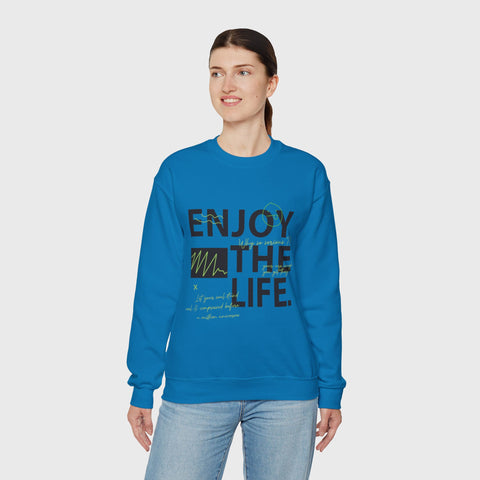 Enjoy the Life - Heavy Blend™ Crewneck Sweatshirt