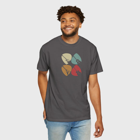 Guitar Picks - Unisex music tee