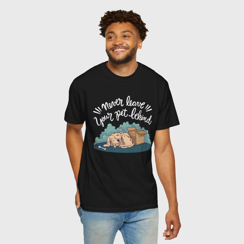 Never Leave the Pet Behind - Unisex pet tee