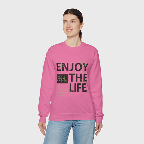 Enjoy the Life - Heavy Blend™ Crewneck Sweatshirt