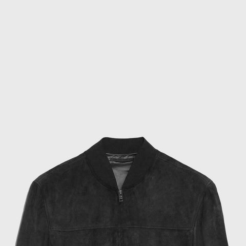 The Suede Bomber - Men's Leather Jacket