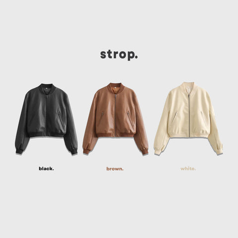 The Bomber - Women's Leather Jacket