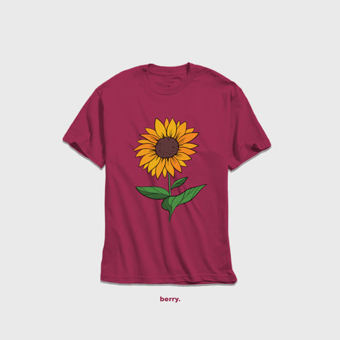 Sunflower Bloom - Crew Neck Tee