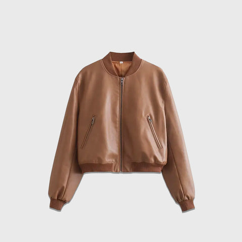 The Bomber - Women's Leather Jacket