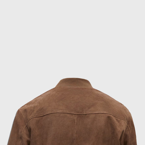 The Suede Bomber - Men's Leather Jacket