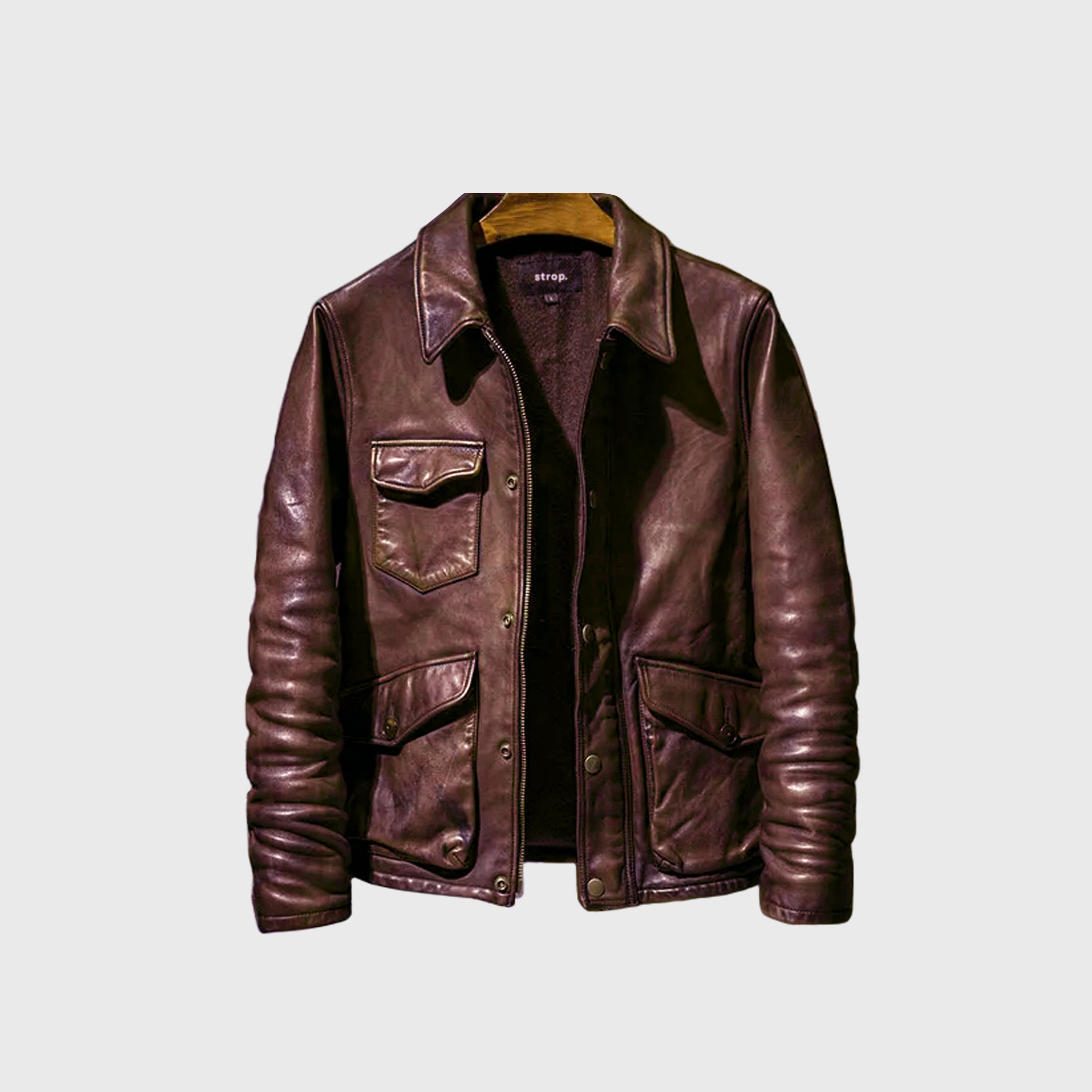 The Maverick - Men's Leather Jacket – Strop.